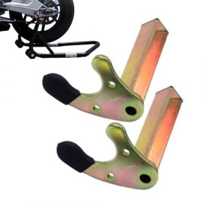 Gupcaqosjw Adaptateur De Béquille Supports Tampon Caoutchouc | 2 Pièces Béquille Arrière D'atelier Moto | Support Béquille Moto | Crochets Solides De Support De Paddock De Moto, square tube, U prong (Mikytuzn, neuf)