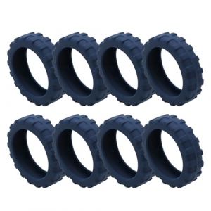 Xistuoz Couvertures de protection de roue de bagage, Couvre-roue de valise - Couvre-roue de bagage &agrave; main en silicone de 8 pi&egrave;ces,Housse de protection en silicone pour roue porte-bagages (criatle, neuf)
