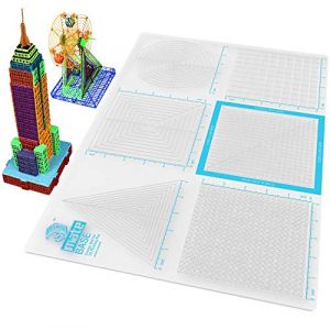 3Dmate Base - Tapis de Stylo 3D Transparent 45,7 x 30,5 cm avec Zone de fusible et de jonction - Silicone Souple résistant à la Chaleur Double Face - Accessoires de Stylo 3D compatibles avec Les (Square One Choices, neuf)