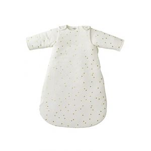 VERTBAUDET Gigoteuse manches amovibles GREEN FOREST &eacute;cru/pois dor&eacute; 18/36M (VERTBAUDET, neuf)