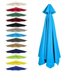 CMJYMX Toile De Rechange pour Parasol 6 Baleines: 2,0/2,5/2,7/3,0 M, 8 Baleines : 2,0/2,3/2,7/3,0/3,5 M(Lake Blue,6 Ribs: 300CM/9.8FT) (昌海商贸, neuf)
