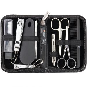 TROIS EPÉES | Kit / set / ensemble / trousse de manicure - manucure - pédicure - beauty / beaute - soins des ongles / personnels / mains / pieds | 10 pièces | marque de qualitè (634511) (3 Swords Solingen, neuf)