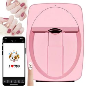 Imprimante D'Art D'Ongle 3D,Machine D'Impression D'Ongle Automatique Intelligente, Prise En Charge Wifi/Bricolage, Imprimante Ongle Mobile Pour Salon De Manucure à Usage Domestique(Pink) (XINGYISHANG（品牌已注册，跟卖必投诉）, neuf)