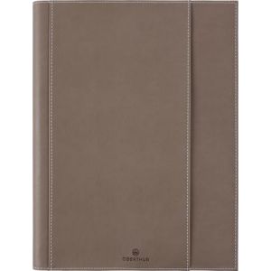 OBERTHUR - 1 Agenda Semainier 27 Burgos - Année Janvier 2026 à Décembre 2026 - Dimension 22 x 28 cm - Coloris Taupe - 2 Langues (Papeterie Libellus, neuf)