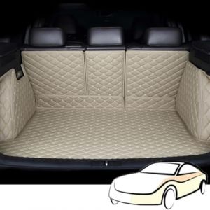 MrananQS Tapis de Coffre Voiture pour Audi A6 Avant C7 2011–2018, Protection Coffre Voiture à Couverture Complète, ImperméAble Antirayures,Beige (CHIWANLIANGPI-EU, neuf)