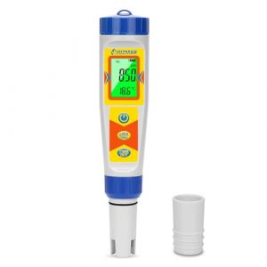 UIUZMAR Hydrogéno Mètre et pH Mètre pour L'eau Testeur de Bouteille D'hydrogène pour L'eau Potable Testeur de Qualité D'eau 6 en 1 avec Fonction ph H2 ORP TDS EC Temp pour Piscine, Hydroponie (Hecotrax Tester, neuf)