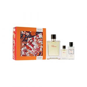 Terre d'Hermes Hermes 100ml EDT Spray + 12.5ml Mini + 40ml After Shave Set New (YELODIE, neuf)