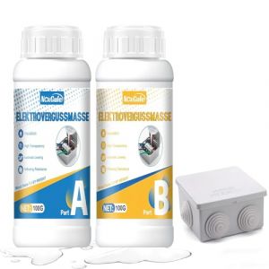 NoxGule Gel Isolant Electrique,Gel Etancheite Electrique,&Eacute;tanche et Isolant, Convient au Collage de Composants &Eacute;lectroniques,Cartes de Circuits Imprim&eacute;s et de Bo&icirc;tes de Jonction,Transparent,200g (zhenyingkeji, neuf)