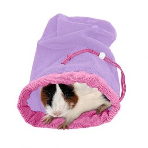 Sac S&eacute;chage Rapide Animaux, Pochette Toilette Respirante Anti-Fuite | Accessoire Soin &Eacute;cureuil Chinchilla Chaton Chiot L&eacute;zard Barbu Bain S&eacute;curit&eacute; Confort Filet Transport Cordon Maintien (xiaodo, neuf)