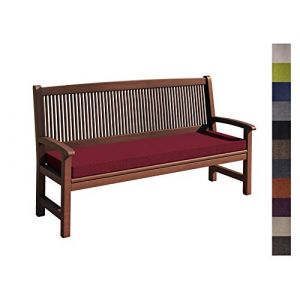 sunnypillow Coussin pour Banc de Jardin 100 x 40 x 5 cm plusieures Tailles et Couleurs à Choisir Assise Confortable pour Banc de terrasse/Balcon/Banquette/Galette de Chaise Rouge (Globix24, neuf)