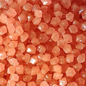 MOCNT 500 Pi&egrave;ces Pierre Lumineuse Galet Lumineux Cailloux Brillants dans Le Noir pav&eacute;s pour Maison Jardin Passerelle Aquarium Patio Pelouse D&eacute;coratives Clair Orange 14x11mm (svipio, neuf)