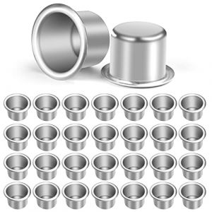 AOMIG Aluminium Insert De Bougeoir No&euml;l, 30 Pi&egrave;ces Bougie Buses M&eacute;tal Supports pour Bougies, Bougeoir en M&eacute;tal pour Bougies Chauffe-Plat, d&eacute;coration de No&euml;l D&icirc;ner aux Chandelles (OODDH, neuf)