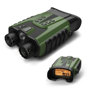 Kavolet Jumelles de vision nocturne, 500 m, avec vision nocturne en couleur, zoom optique 4x, zoom numérique 8x, rechargeable 5200 mAh, pour observation des oiseaux, camping, chasse (Haoyoou, neuf)