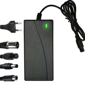LUFEIS Chargeur Trotinette Electrique, 42V 2A Adaptateur Secteur Alimentation Chargeur, Chargeur Hoverboard, Universel Chargeur de Batterie Rapide pour Xiaomi, Scooter électrique, vélo d'équilibre (weiyuyu, neuf)