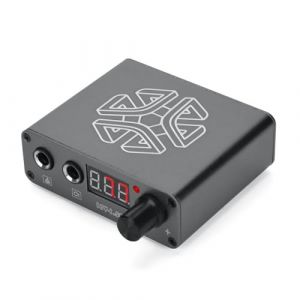 KIXZSAZ Transformateur de régulateur de puissance de tatouages de LED fournitures d'équipement pratique résistant à l'usure à haut rendement pour les tatoueurs , Gris argent (curriculumen, neuf)
