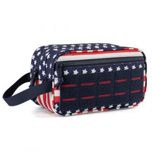 QT&QY Trousse de Toilette Tactique pour Hommes - Sac hygiène EDC, Outil Militaire avec Poches Molle, Petite Trousse Dopp pour Voyage, kit de Rasage Homme et Sac de Douche Nomade (Panda Outdoor Explorer-FR, neuf)