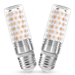 Liyade E27 ampoule LED 14W lampe, blanc chaud 2700K 1400LM ampoule remplace 140W lampe halogène, E27 lampe épi de maïs petite bougie ampoule, Non-variable, AC 220-240V, pack de 2 (Liyade-EU, neuf)