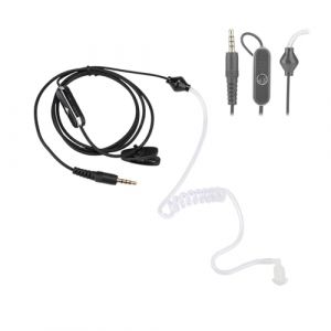 Zunate Oreillette de Talkie-walkie, 2 Couleurs &Eacute;couteur Intra-auriculaire de 3,5 Mm pour Talkie-walkie &Eacute;couteur pour Conduit d'air, avec Clip en M&eacute;tal, pour Mi Talkie-walkie(Le Noir) (Bindpo, neuf)