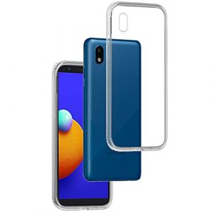 REY Coque pour Samsung Galaxy A3 Core- Galaxy A01 Core- Galaxy M01 Core, TPU Transparent en Silicone, Ultra Fine 0.33mm (REY ®, neuf)