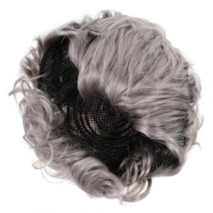 Toddmomy De Vieille Dame De Soirée Dansante Pour Mamie Perruques De Lacet Cheveux Humains Femme Âgée Perruques De Grand- Bouclé Fil Haute Température (Yvonne Quinton, neuf)
