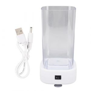 Nettoyeur de pinceaux de maquillage &eacute;lectrique 600 ml, chargement USB, 600 mAh, haute fr&eacute;quence, vibration, nettoyeur automatique de brosse de beaut&eacute;, bijoux, montre (GZYIYEDIANZI, neuf)