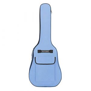 41 Pouces Multicolore Housse de Guitare Imperméable Etui de Guitare Sac pour Guitare en Nylon Oxford 600D Rembourrée avec Eponge de 5 MM Sangles Réglables pour Guitares Folk Acoustique Classique (YJZQ, neuf)