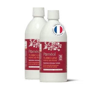 Draineur Minceur Puissant & Efficace ǀ Boisson Perte de Poids ǀ TURBOLINE ǀ Infusion D&eacute;tox, Drainage, &eacute;liminationǀ Anti-eau & Anti-Cellulite ǀ Guarana, Gen&eacute;vrier, Marc de raisin ǀ POM&Eacute;OL ǀ 2x28 jours (Pom&eacute;ol, neuf)