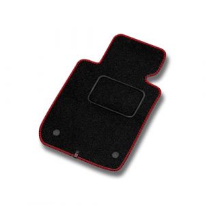 MOTOS Velours standard Tapis conducteur 1 pi&egrave;ce destin&eacute; &agrave; Ford S-MAX II 2010-2019 - Standard, Tiss&eacute;, Rouge C&ocirc;t&eacute; conducteur - D&eacute;couvrez un nouveau confort de conduite avec un tapis de conducteur en vel (MOTOS EU, neuf)