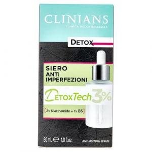 CLINIANS | Sérum Anti-Imperfections, Detox, Dermatologiquement testé, Made in Italy, 30 ml (M.A. Shop!, neuf)