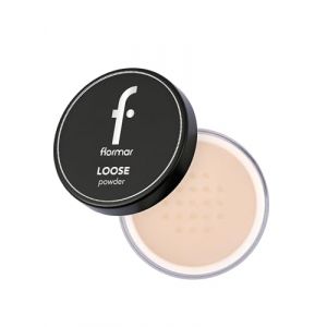 Flormar Loose Powder - Poudre Libre Matifiante Transparente – Poudre Fixatrice Longue Tenue pour Peau Grasse, Mixte ou Sèche – Texture Ultra Légère – 002 Light Sand (Flormar Cosmetics GmbH, neuf)