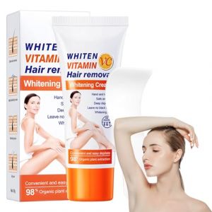 Cr&egrave;me d&eacute;pilatoire &agrave; la vitamine C, 60 g, portable, sans douleur, douce et hydratante, cr&egrave;me d&eacute;pilatoire douce pour les zones intimes et le maillot, &eacute;pilation douce, sans douleur (CST-EU, neuf)