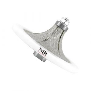 NBB Roue profilée diamantée avec guide et couverture plus grande fraises de chanfreins en diamant foret toupie pour profiler carreaux porcelaine céramique granit marbre pierre (Half-Bullnose B40) (EASTAR SUPER HARD TOOLS S.L., neuf)