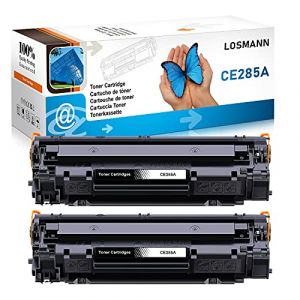 LOSMANN 2x Noir Toner compatible pour HP 85A CE285A pour HP LaserJet Pro P1005 P1006 P1102W P1102 M1132MFP M1217NFW M1212NF M1213NF M1132 P1100 M1136 M1210 M1212 M1130 M1134 (LOSMANN, neuf)