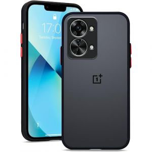 Compatible avec Coque OnePlus Nord 2T 5G Antichoc Protection OnePlus Nord 2T 5G Étui Housse de Téléphone Portable Silicone Mat Translucide Anti-Rayures Ultra Fine Case (Noir) (Wousunly, neuf)