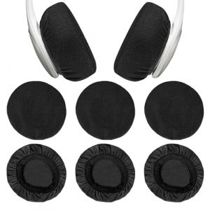 Lot de 6 Coussinet Casque, Mousse Casque, Housse Casque Audio pour Casque, Housses de Casque Extensibles Lavables pour Casque de Gym, Entra&icirc;nement, Aviation, Course de Jeu (Zhou Manman, neuf)