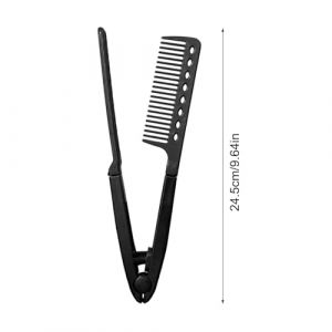 Peigne Lisseur - Peigne Type V Pour Lissage Br&eacute;silien - Manche Ergonomique Anti-Frisottis pour Cheveux Secs ou Humides D&eacute;butants et Experts (yeofuy, neuf)