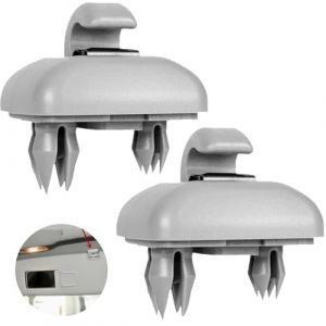 YAOYYG 2 Pcs Intérieur Pare-soleil Crochet Support D'Attache, Crochets Pour Pare-soleil De Voiture, Auto Pare-Soleil Clip Crochet, Compatible Avec Audi A8,A6,A4,A3,Q7,Q5(Gris) (PuSaSenJunKe, neuf)
