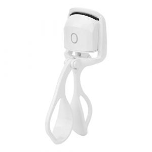 Recourbe-cils chauffant, 2 modes de temp&eacute;rature, pr&eacute;chauffage rapide, recourbe-cils manuel, rechargeable par USB, recourbe-cils &eacute;lectrique pour femmes et filles (Blanc) (Guoenir, neuf)