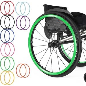 Housses De Main Courante De Fauteuil Roulant, Housses De Protection For Anneau De Pouss&eacute; Accessoires Pour Fauteuil Roulant, Housse En Silicone Pour Am&eacute;liorer L'adh&eacute;rence(3,22 inches) (jiayy, neuf)