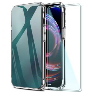 FortiCase Coques pour Nokia 105 2024 avec 2 Verres Tremp&eacute;s,Transparent Silicone Etui,9H Anti-Rayures,Souple TPU Cover Antichoc Housse Anti-Rayures,pour Nokia 105 2024 Protection &eacute;cran - 2G (Lanni Trade, neuf)