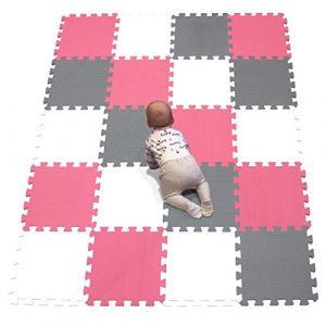 YIMINYUER® 20 Morceaux (30cmx30cmx1cm Chaque Morceau), Tapis De Puzzles Mousse Enfant, Jeu Bebe Dalle Mousse, Tapis De Sol R01R09R12G301020 (YIMINYUER TOYS, neuf)