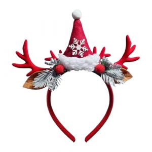 Bandeau en bois d'élan, bandeau en bois d'élan de Noël | Cerceau de cosplay de Noël - Accessoires de couvre-chef de bandeau de noël pour la décoration, cerceau de cheveux de coiffure de Cosplay (manlia, neuf)