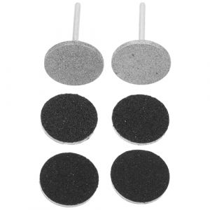 Healvian 2 Pi&egrave;ces Set de Embouts Meule Plate pour Perceuse &agrave; Ongles avec Disques Abrasifs Rempla&ccedil;ables Compatible R&eacute;sistant et Pr&eacute;cis pour Polissage Pon&ccedil;age et Nettoyage des Cuticules Usage (Pxinyao, neuf)