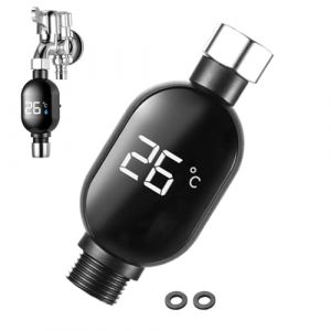 Thermom&egrave;tre de douche num&eacute;rique avec &eacute;cran LED, 10,6 cm, &eacute;tanche, pour douche et, affichage instantan&eacute;, thermom&egrave;tre pour salle de bain, h&ocirc;tel, appartement et cuisine (yonghue, neuf)