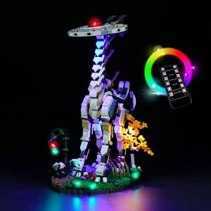 BrickBling Kit d'éclairage LED pour Lego Horizon Forbidden West Tall Neck Télécommande Kit d'éclairage décoratif pour Lego Tallneck 76989 (Non Inclus dans Le Lego Seulement) (BrickBling Lighting, neuf)