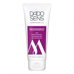 DADO SENS MENOENERGY Gel nettoyant 24h/24 et 7j/7 (100 ml) – Nettoyage doux pour les peaux stressées dues aux changements hormonaux, avec collagène végétalien, idéal pour les femmes ménopausées (DadoSens, neuf)