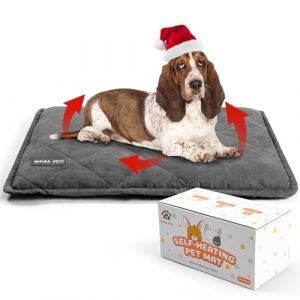 Mora Pets Coussin Auto Chauffant Chiens Tapis Chauffant pour Chat Couverture Chauffant Tapis Thermique sans &eacute;lectricit&eacute; pour Chat et Chiens Lavable 89 x 58 cm (EchoHuang, neuf)