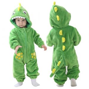 Doladola Combinaison de flanelle pour neutres bébé enfant animaux combinaison pyjama déguisement halloween bébé(12-18 Mois,Dinosaures) (Doladola-FR, neuf)