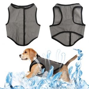 5 Tailles Gilet de Refroidissement Chien, Veste Rafraîchissant pour Chien de Petite, Moyenne et Grande Taille, Été Manteau Cool et Confortable pour Animaux pour la Chasse en Extérieur Camping (XL) (Ehuihuan, neuf)
