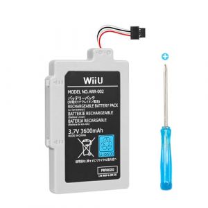 FLSTOR Batterie de rechange pour Nintendo Wii U Gamepad 3600 mAh Batterie de rechange rechargeable pour Wii -U WUP-010 et WUP-012 Outils inclus (ADLKDZ, neuf)